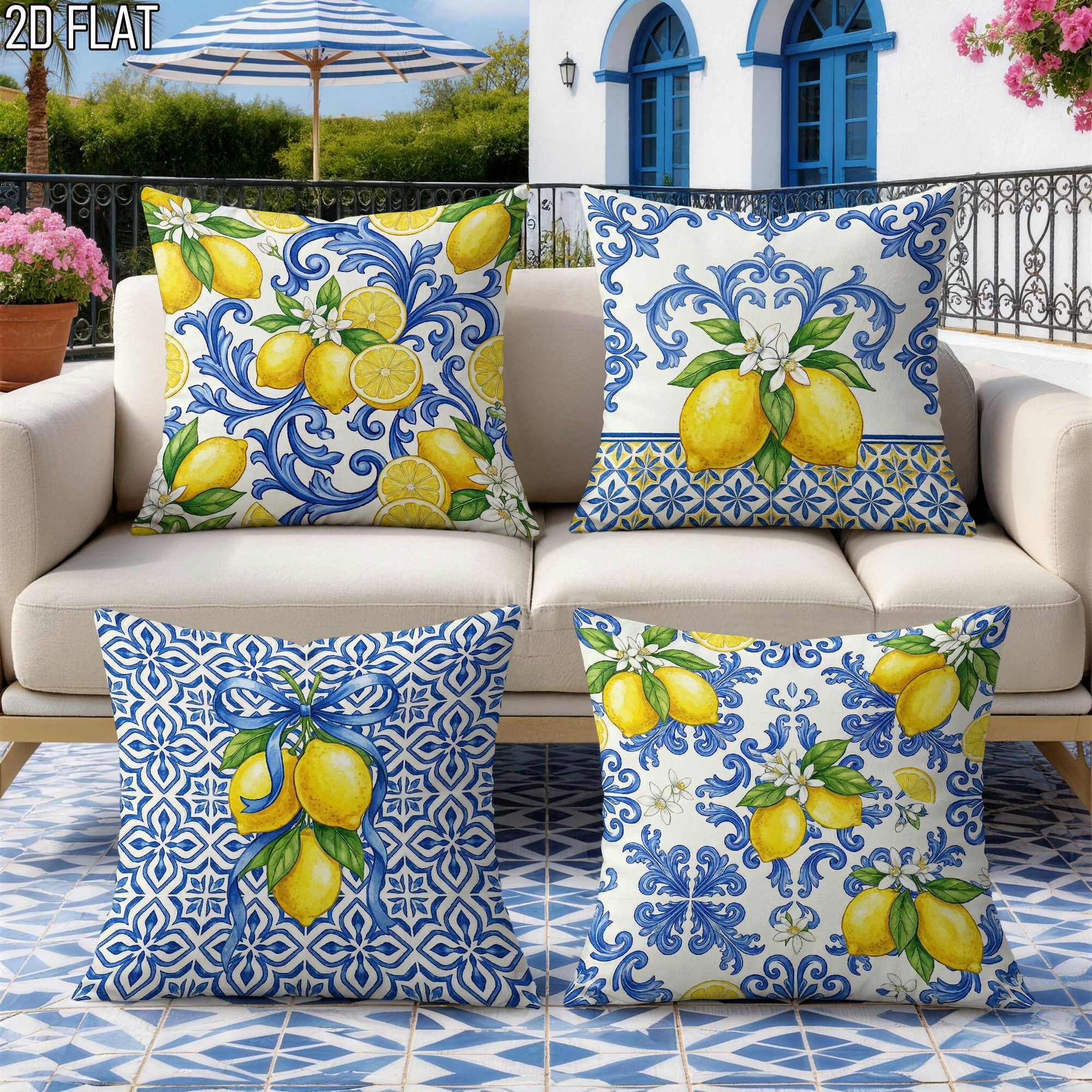 4Pcs Italian Summer Style Thro - огляд і ціна Ceramic Tile Blank