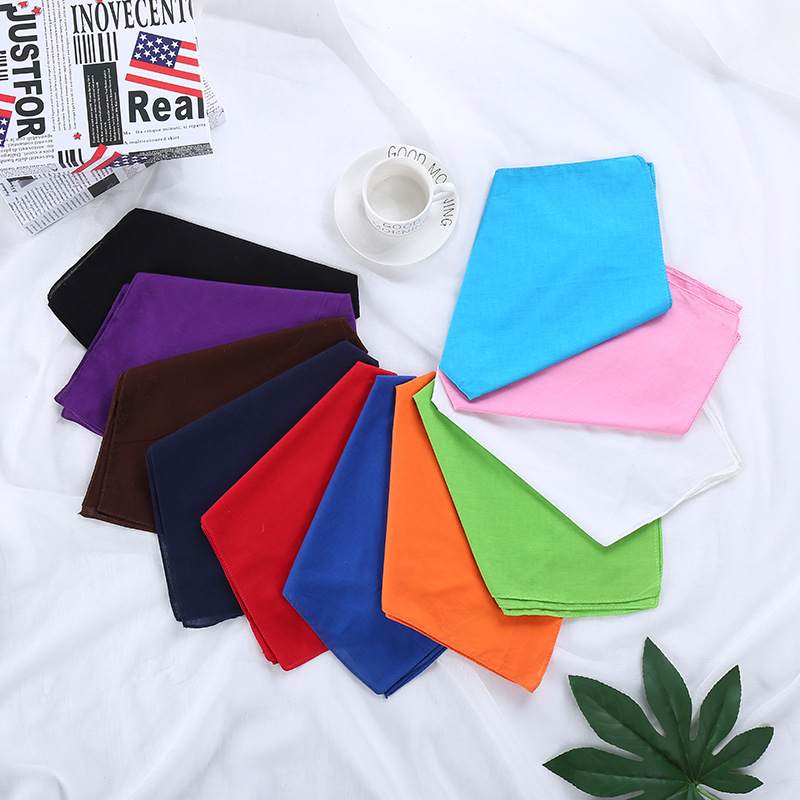 Headscarf Cotton Solid Color R - огляд і ціна Bandana Blank White