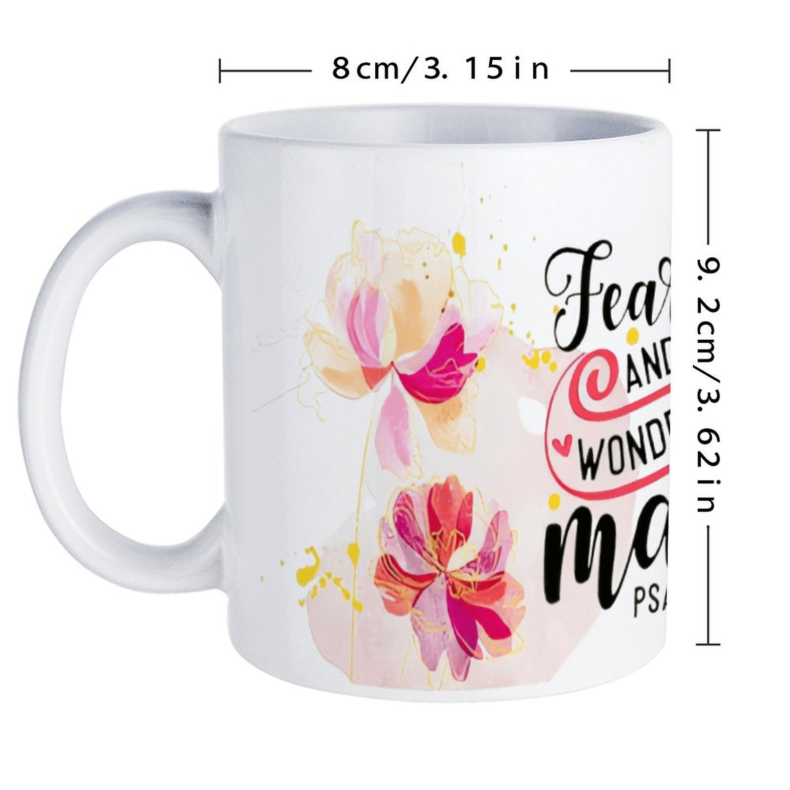 Fearfully And Wonderfully Made - огляд і ціна Sublimation Mug White