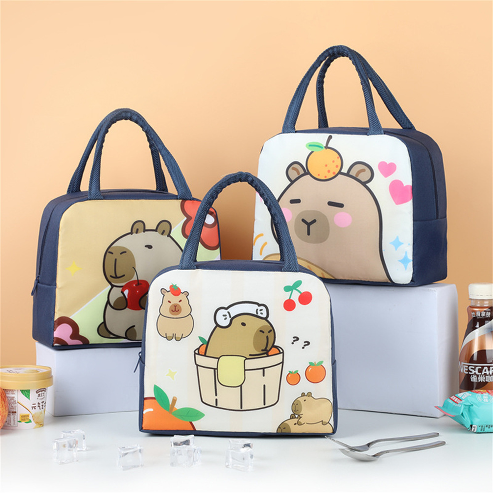 Cartoon Capybara Lunch Bag Ins - огляд і ціна Tote Bag Sublimation
