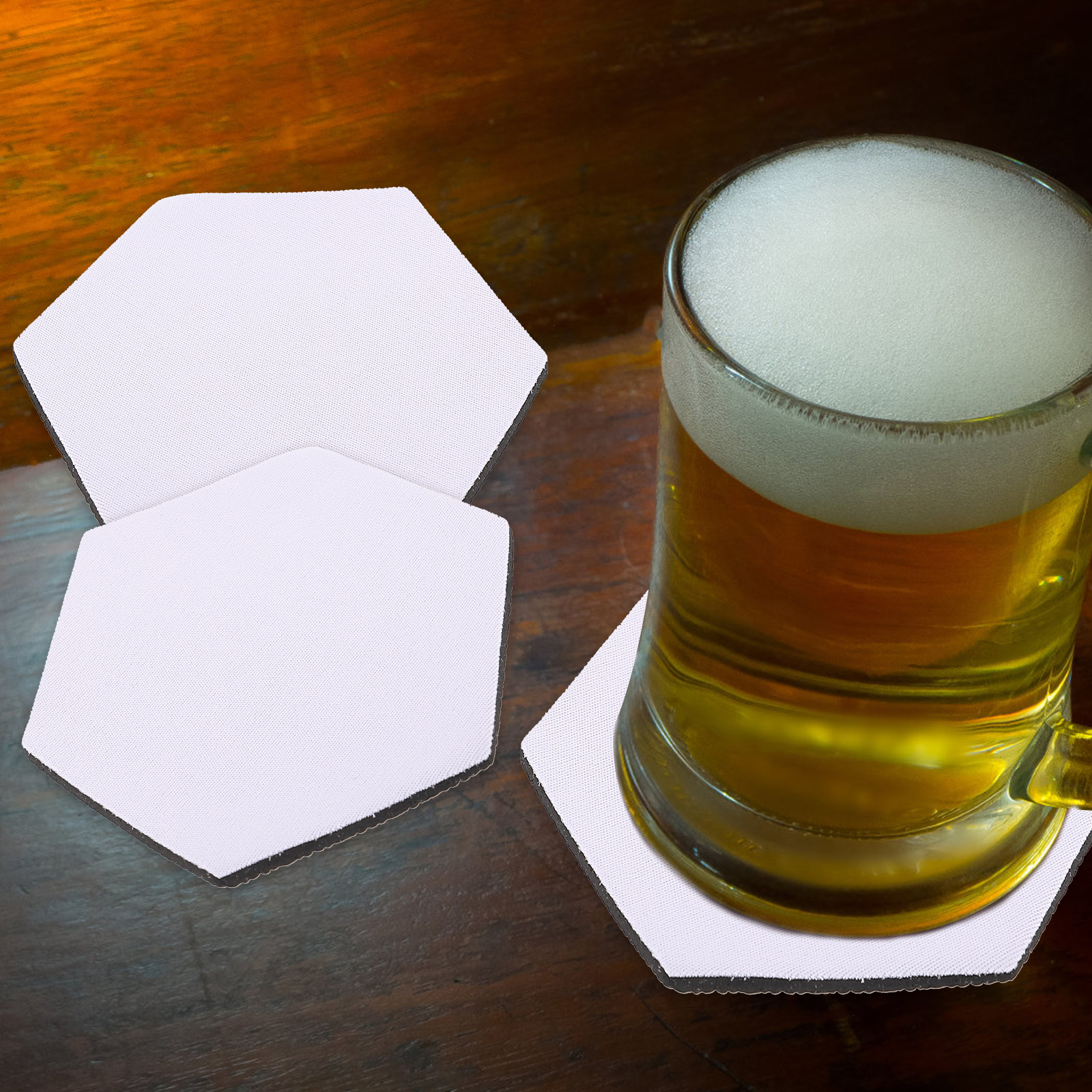 10Pcs Sublimation Blank Cup Co - огляд і ціна Coaster Sublimation Blank