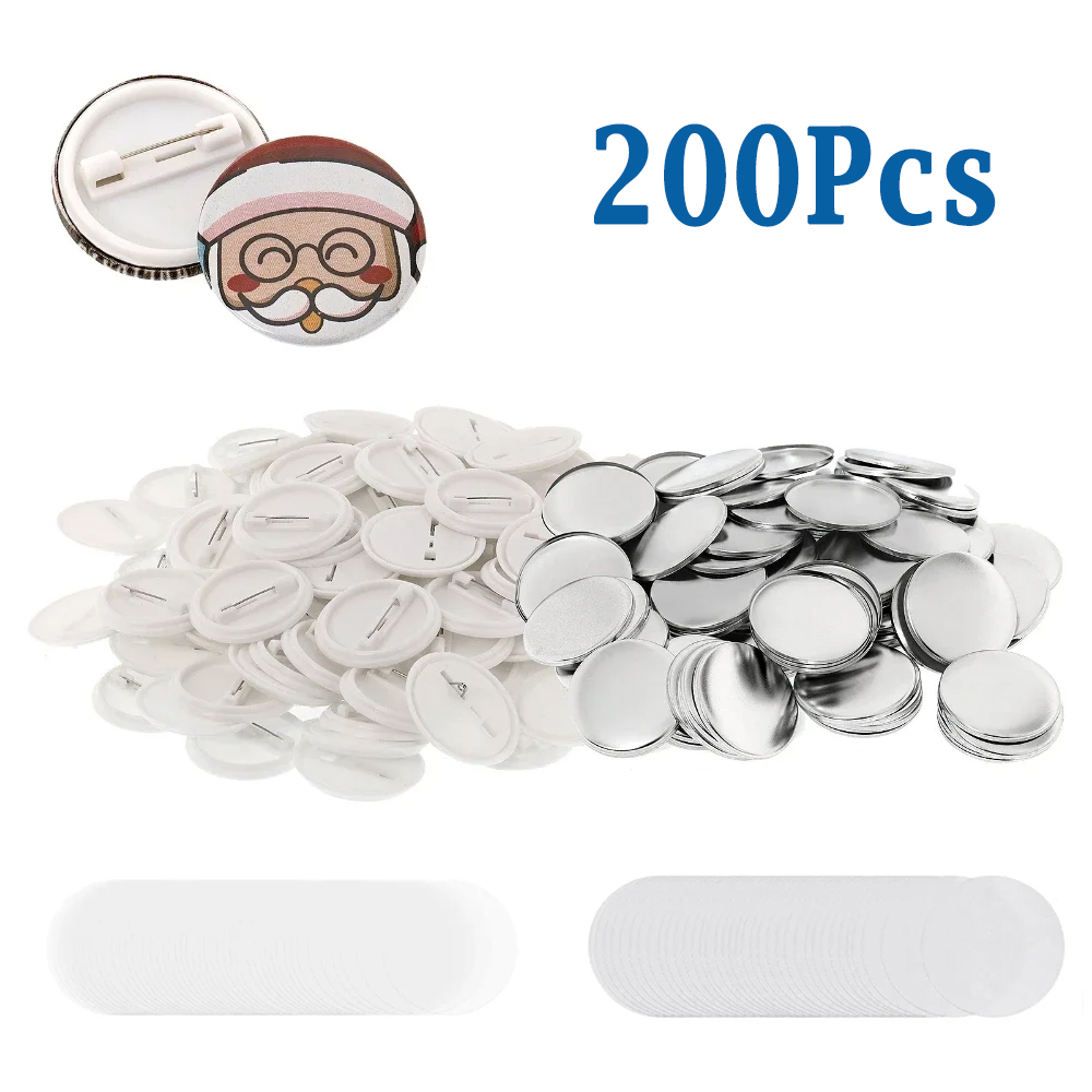 200pcs DIY Round Badge Making  - огляд і ціна Button Badge Blank