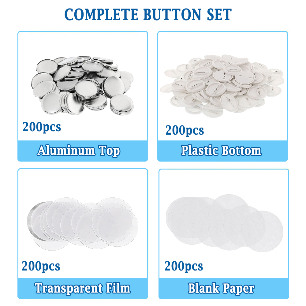 200pcs DIY Round Badge Making  - огляд і ціна Button Badge Blank