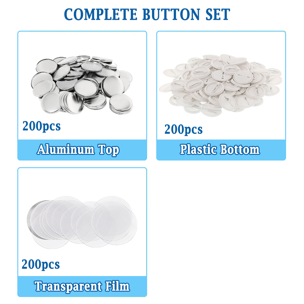 200pcs DIY Round Badge Making  - огляд і ціна Button Badge Blank