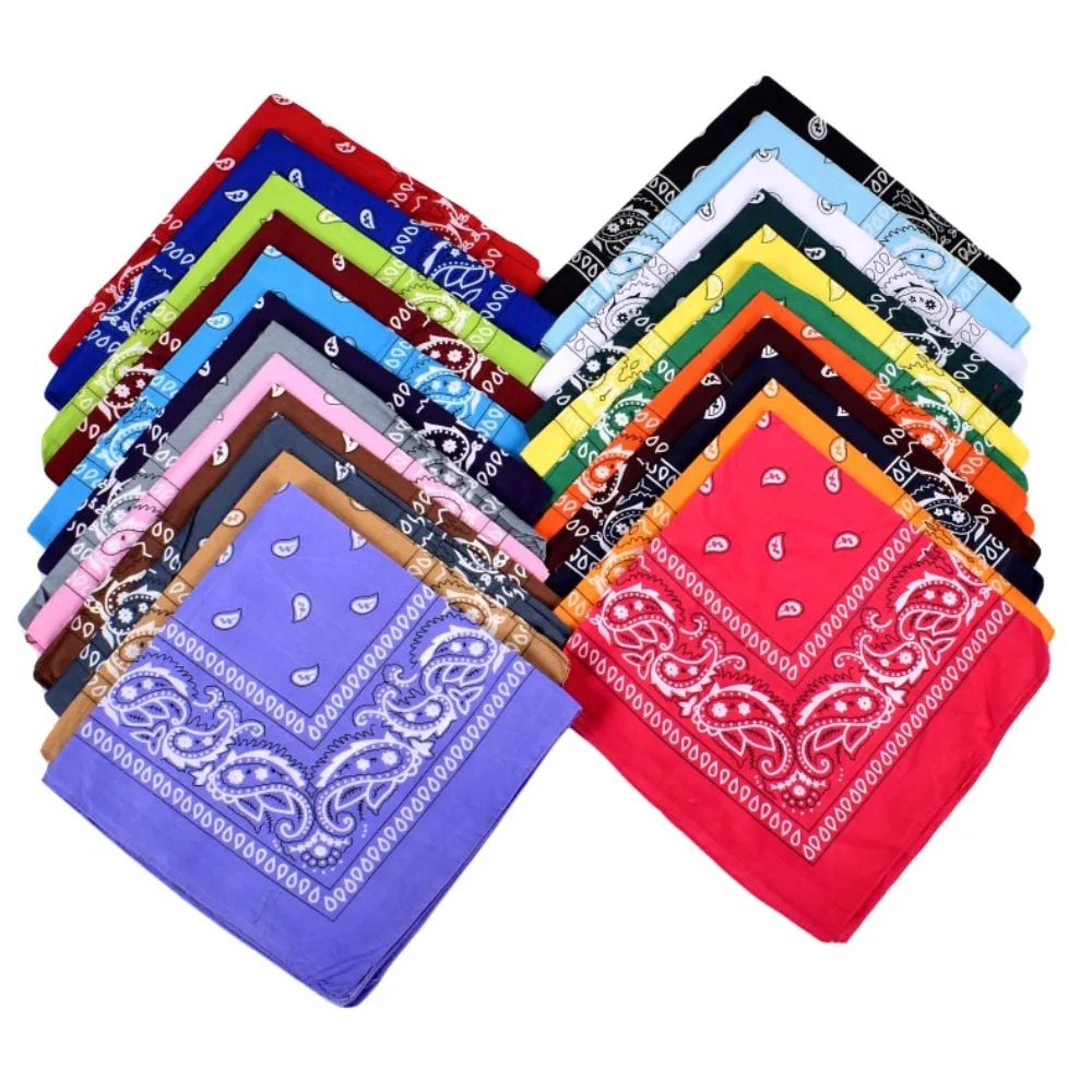 Hip Hop Cowboy Paisley Scarf L - огляд і ціна Bandana Blank White
