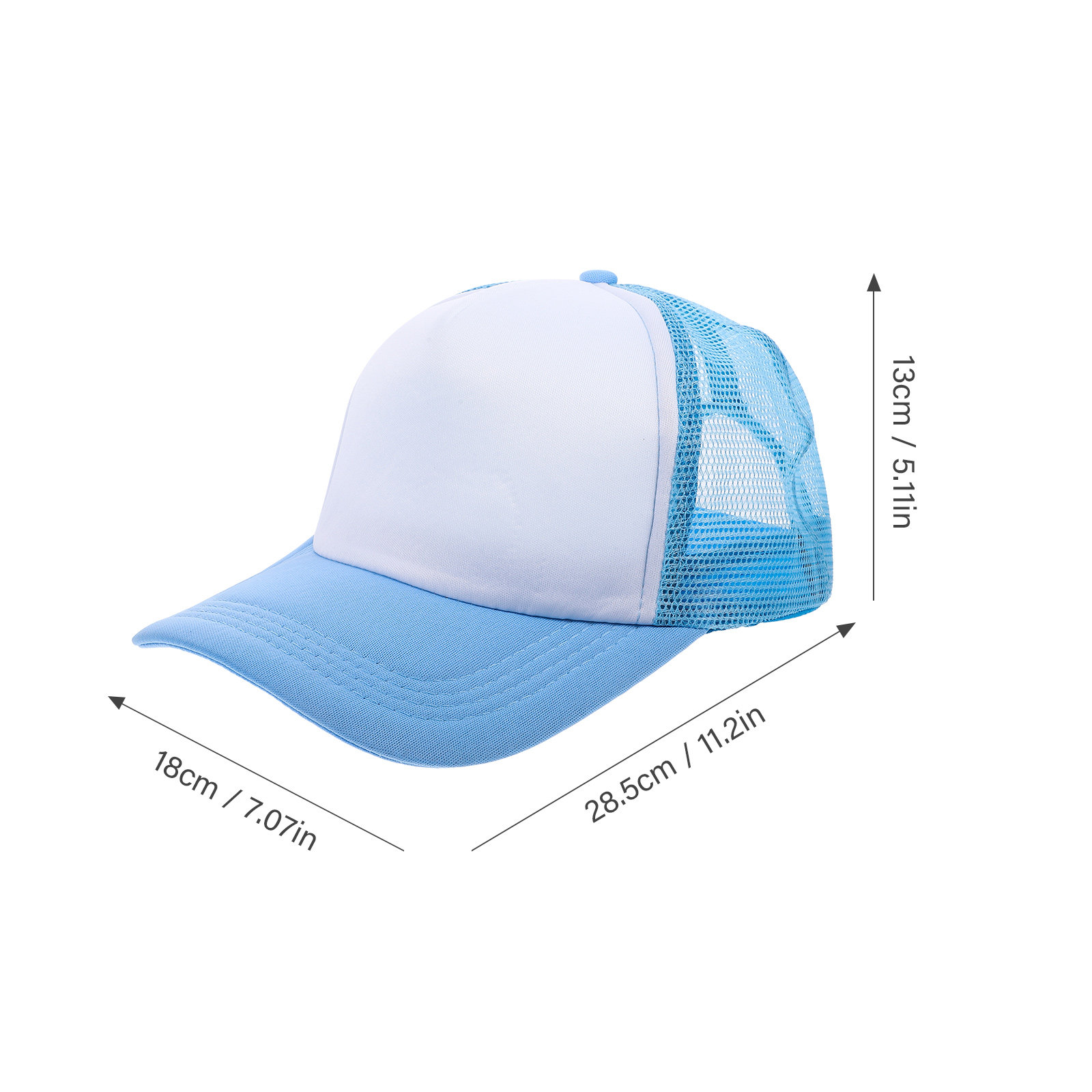 10Pcs Blank Baseball Hats Mesh - огляд і ціна Hat Sublimation Blank