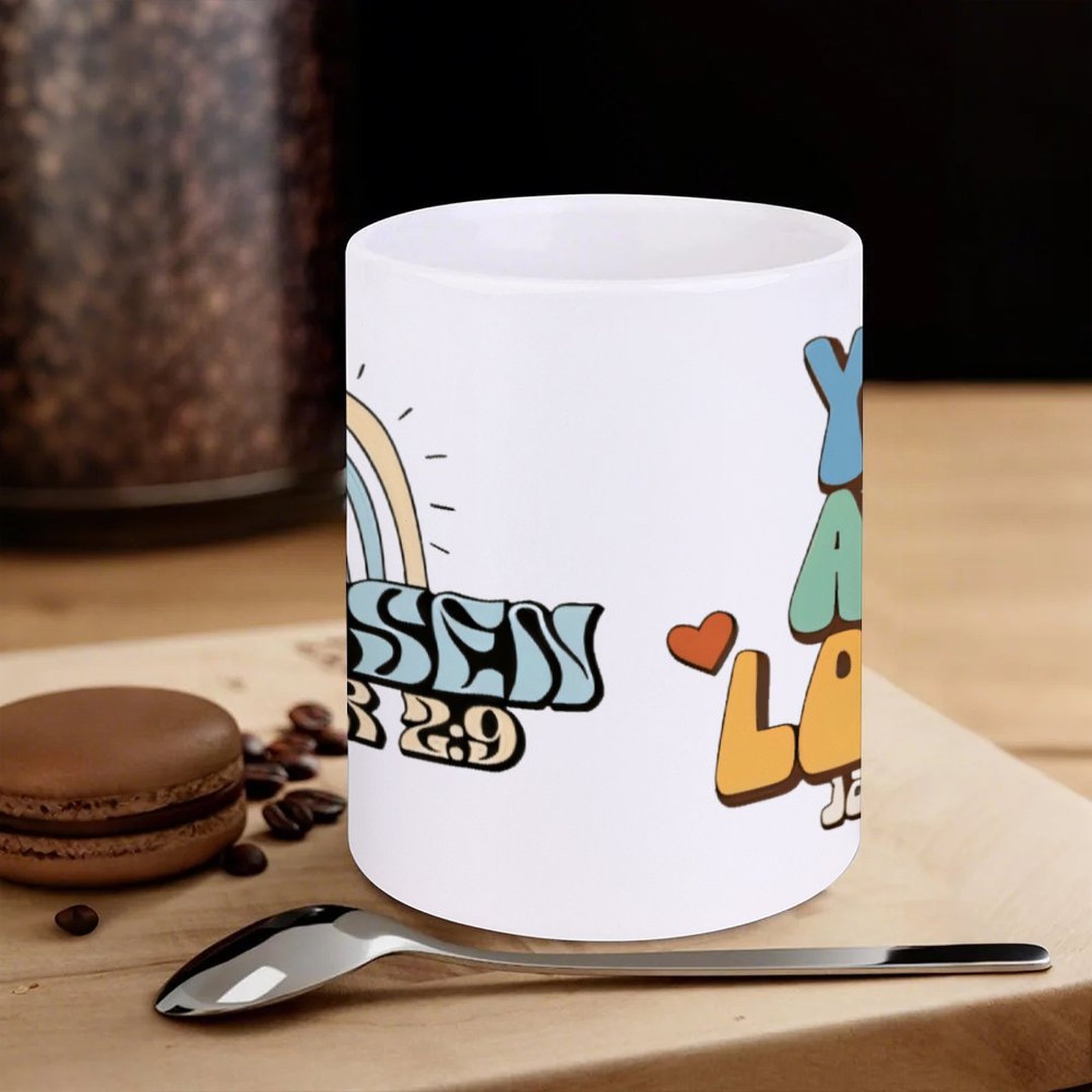 A Rainbow And A Rainbow With T - огляд і ціна Sublimation Mug White
