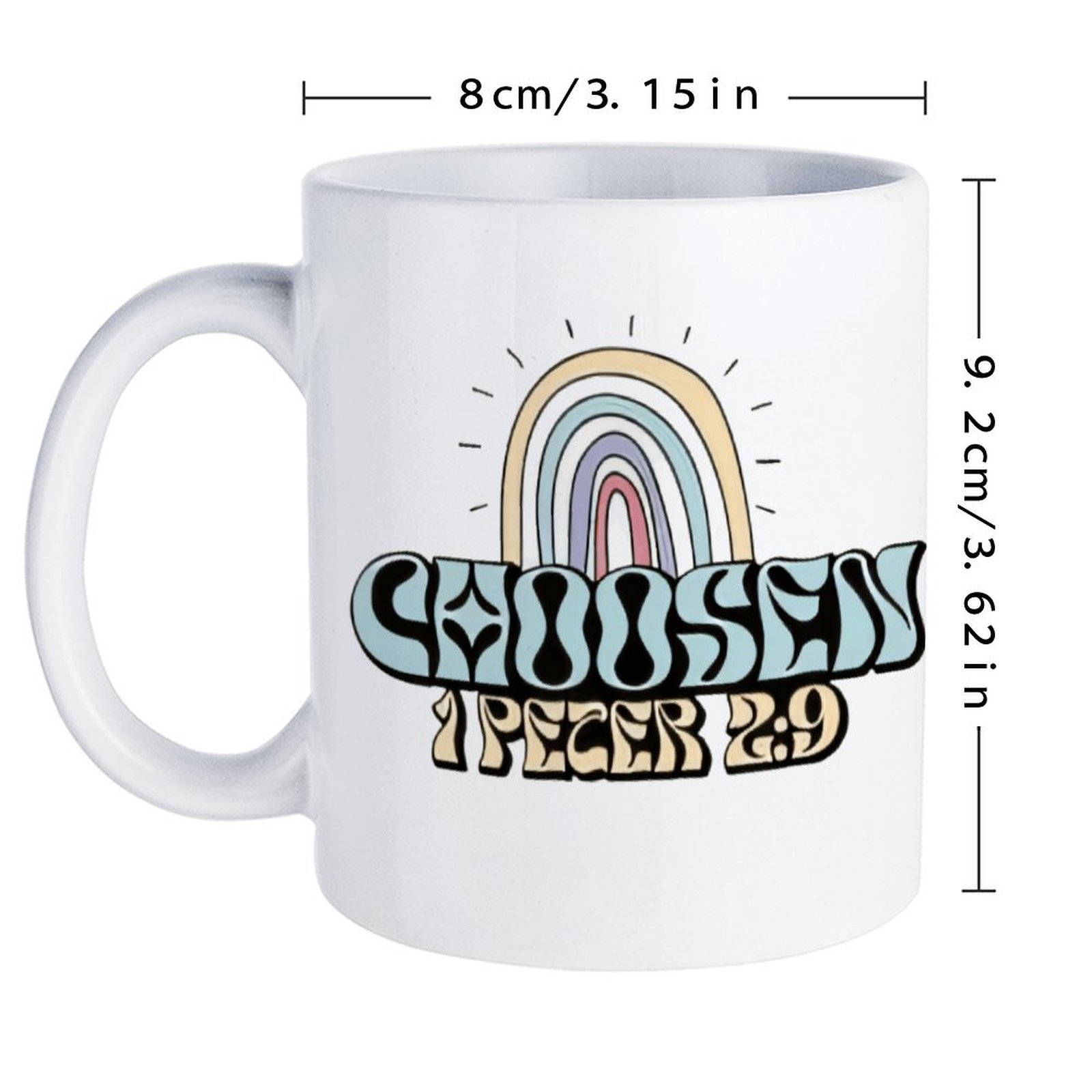 A Rainbow And A Rainbow With T - огляд і ціна Sublimation Mug White