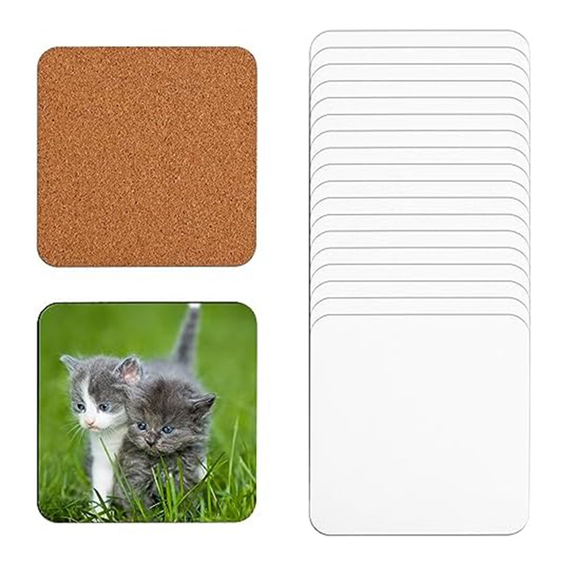 ABGE-40 PCS Sublimation Coaste - огляд і ціна Coaster Sublimation Blank