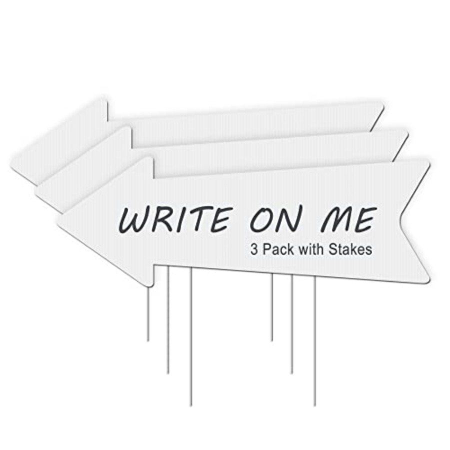Blank Arrow Signs with Stakes  - огляд і ціна Yard Sign Blank