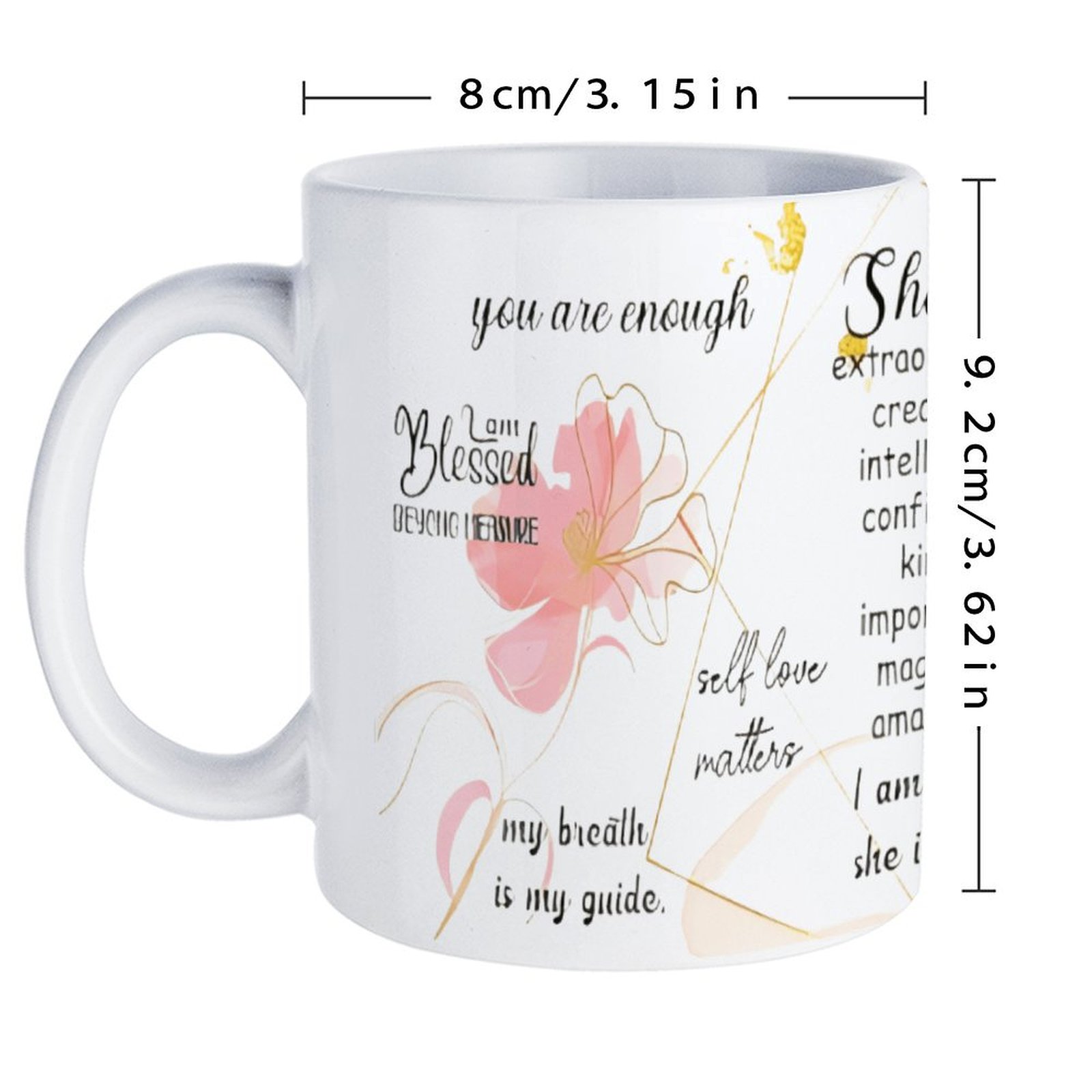 A Poster With A Quote About Sh - огляд і ціна Sublimation Mug White