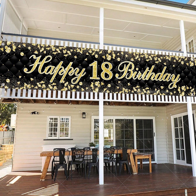 Happy 18th Birthday Banner Dec - огляд і ціна Yard Sign Blank