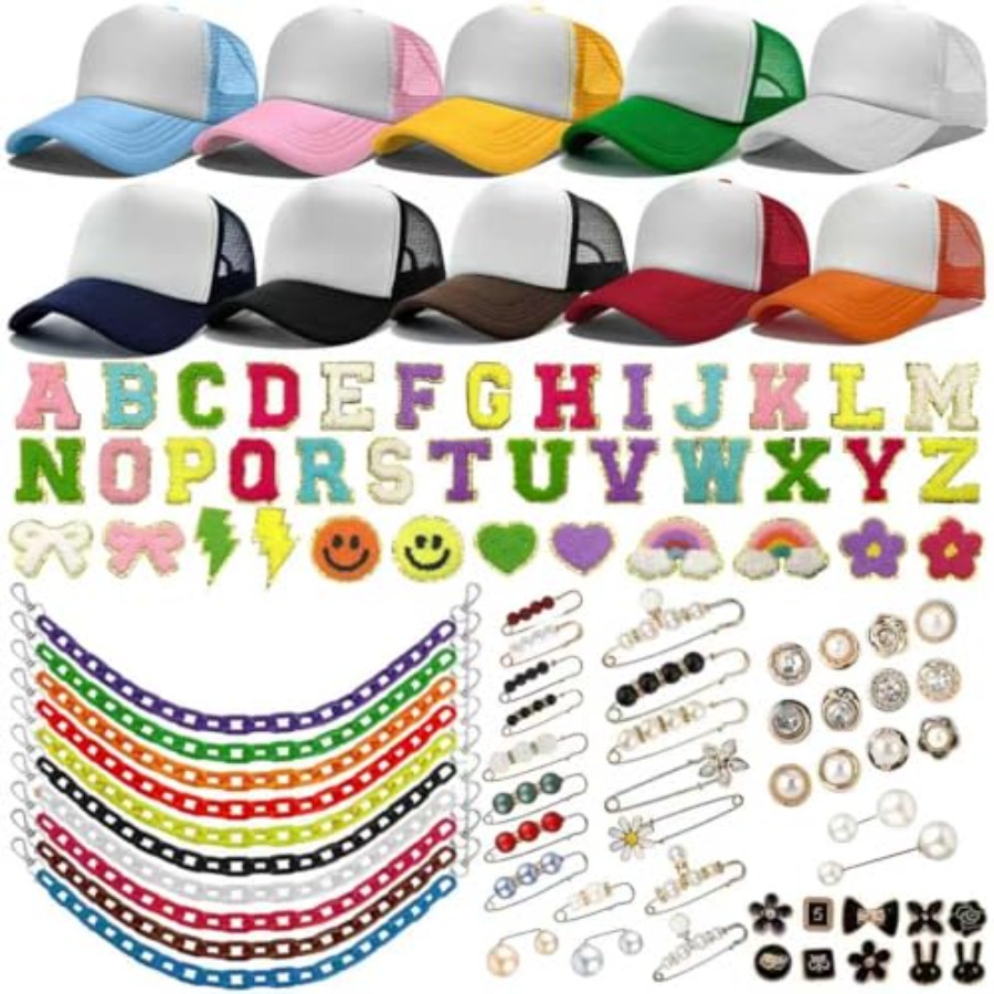 10 Pack Blank Trucker Hats DIY - огляд і ціна Hat Sublimation Blank