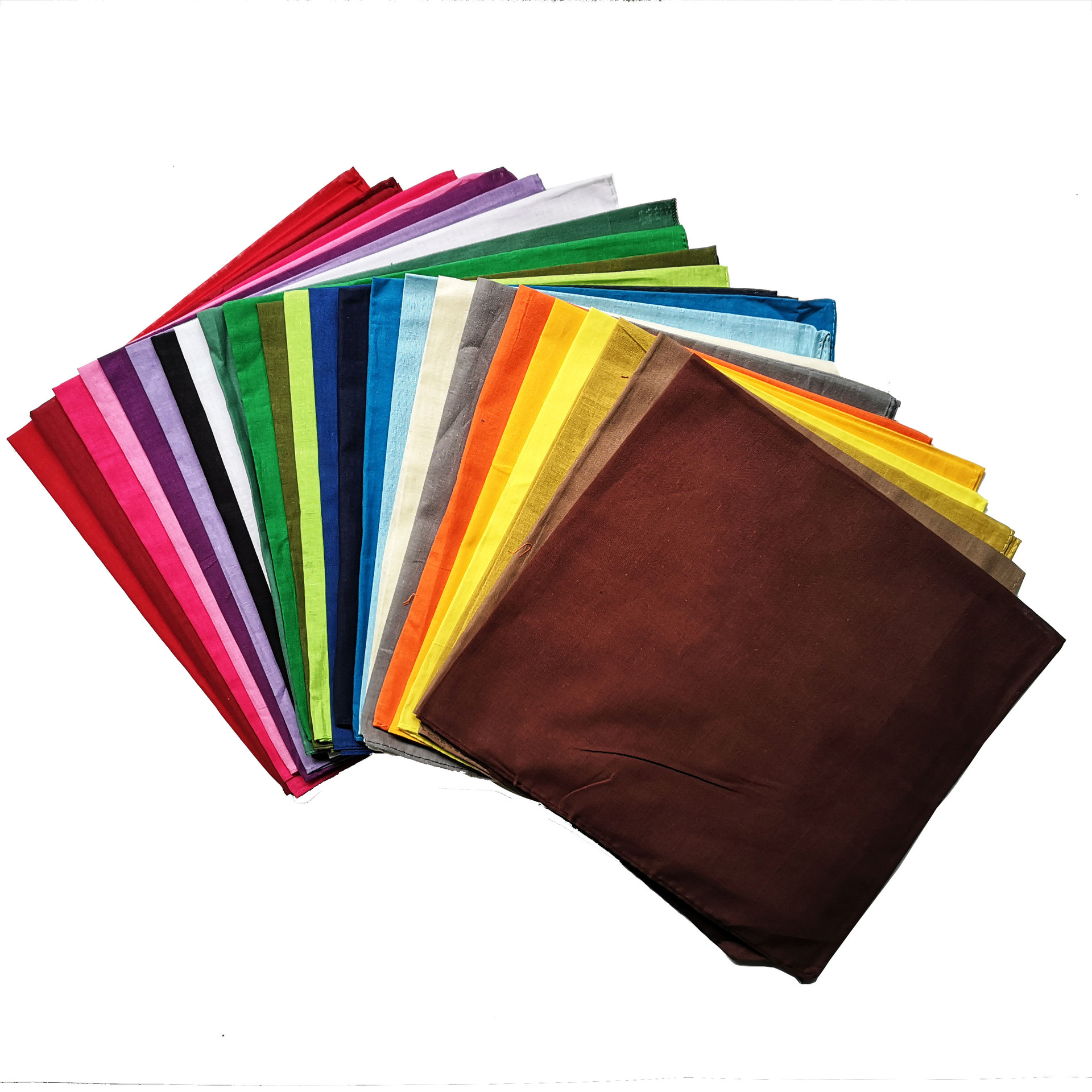 100%Cotton Cotton solid color  - огляд і ціна Bandana Blank White