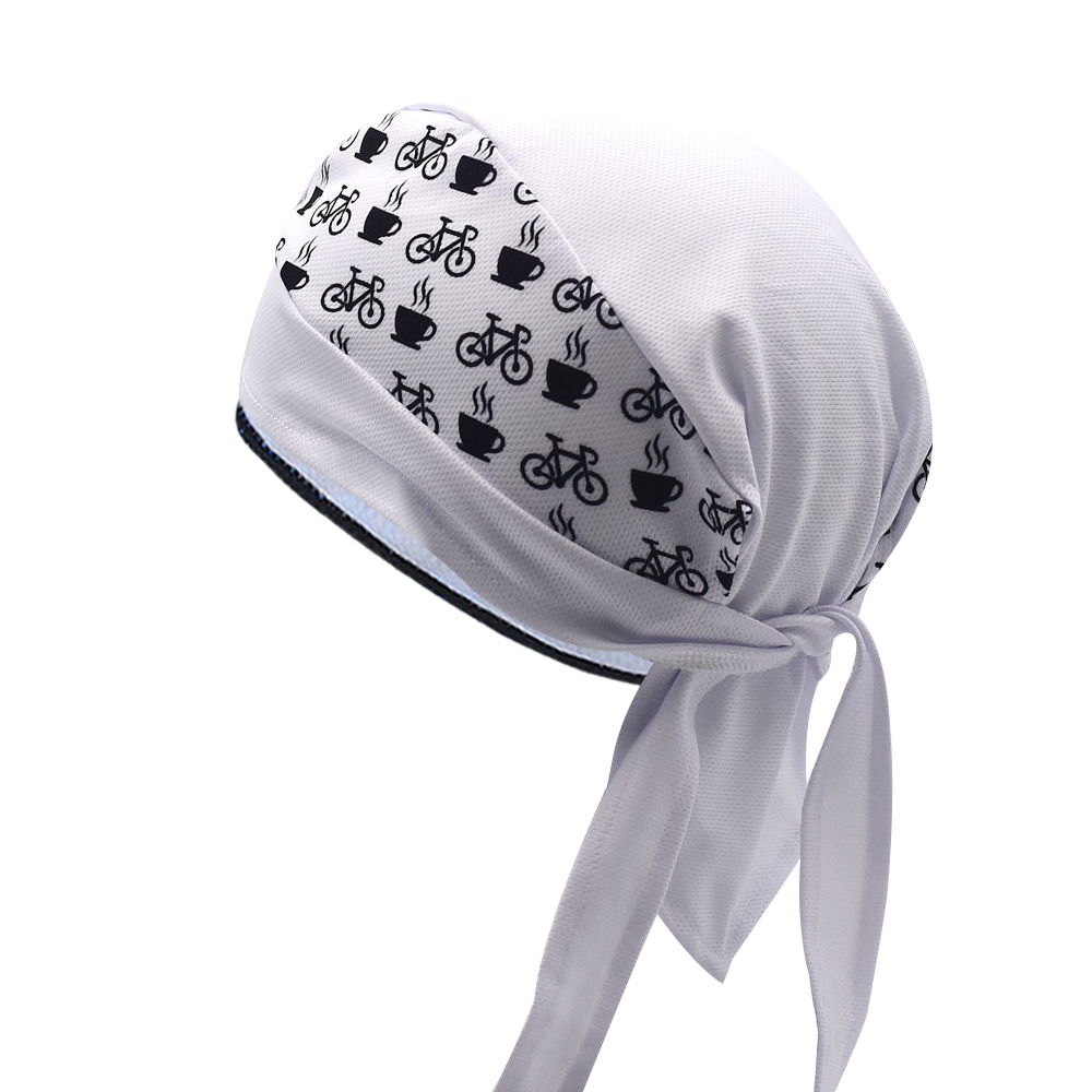 Classic Men White Cycling Cap  - огляд і ціна Bandana Blank White