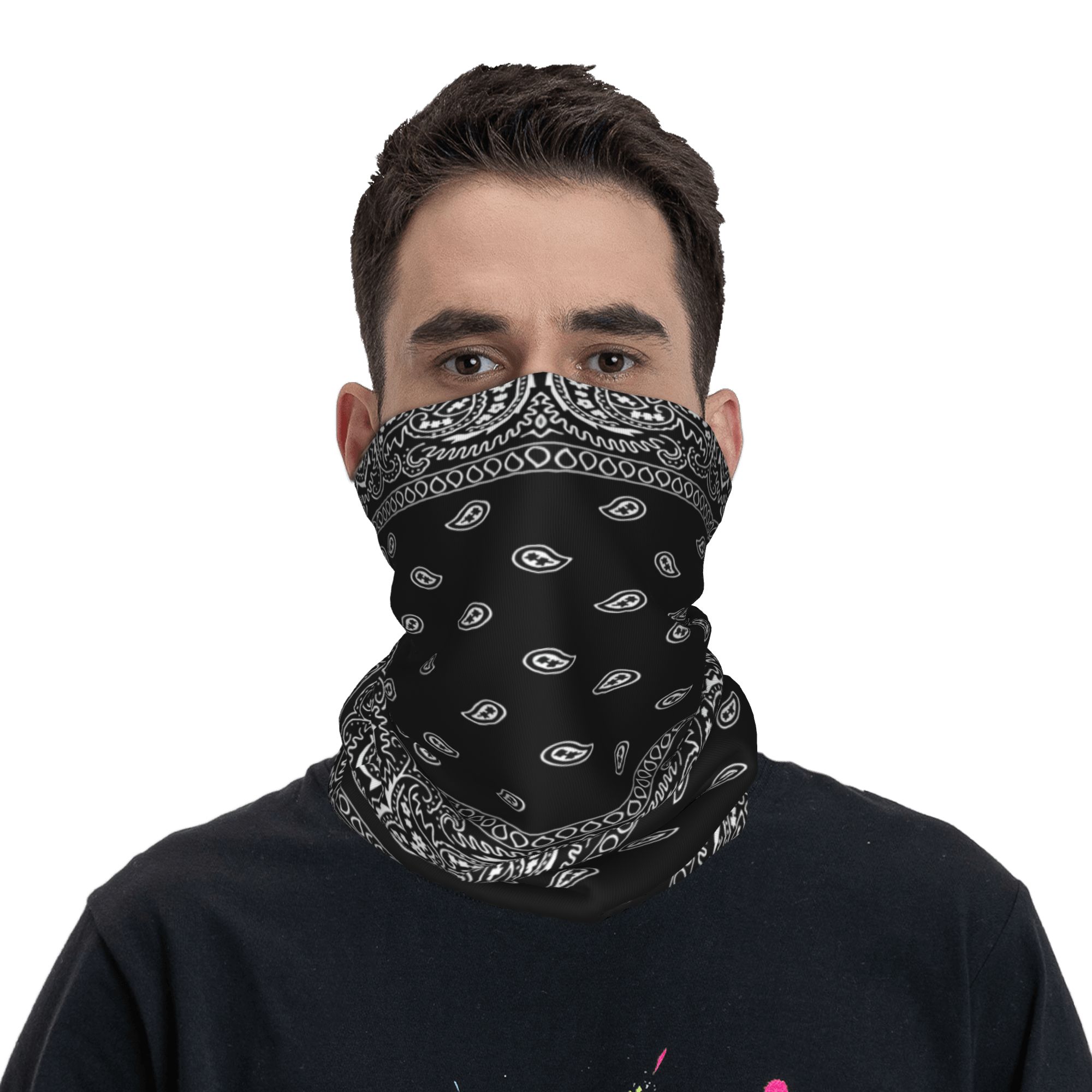 Custom Black and White Bandana - огляд і ціна Bandana Blank White