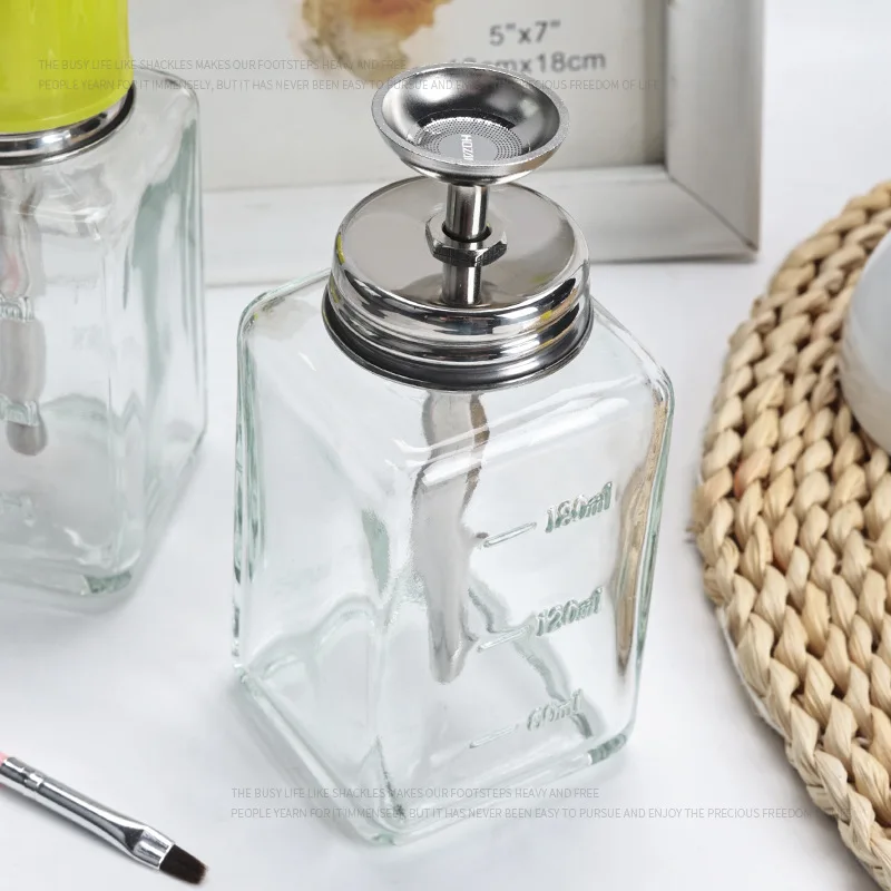 Nail glass bottle press funnel - огляд і ціна Water Bottle Blank