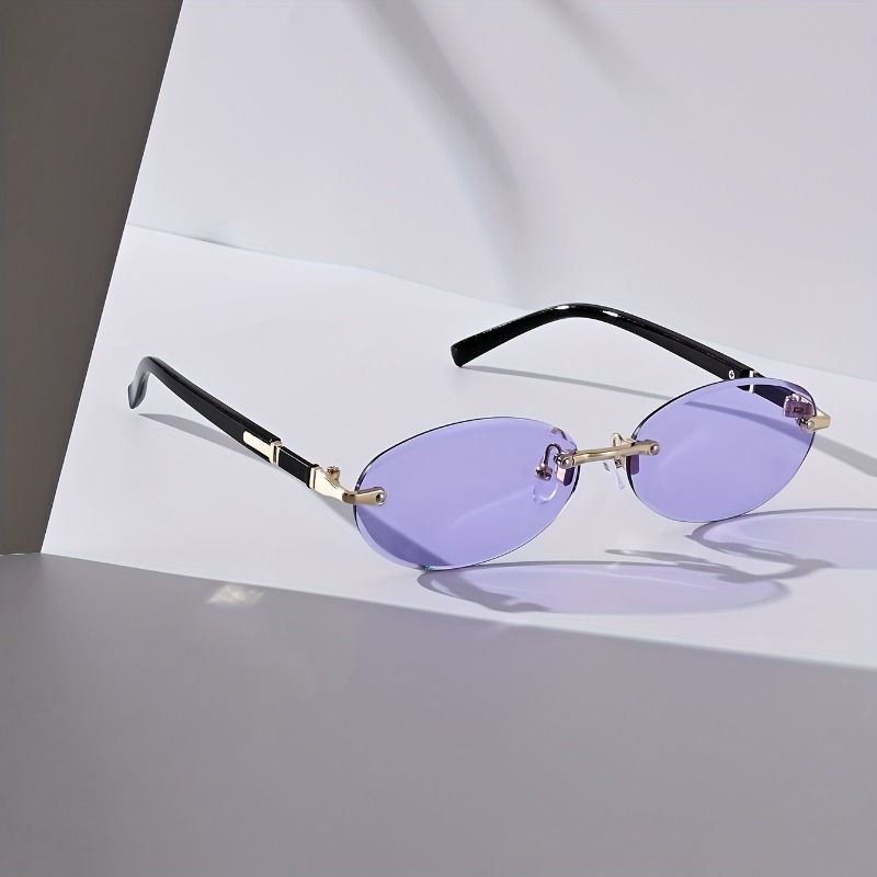 Sexy Small Oval Punk Sunglasse - огляд і ціна Metal Photo Panel
