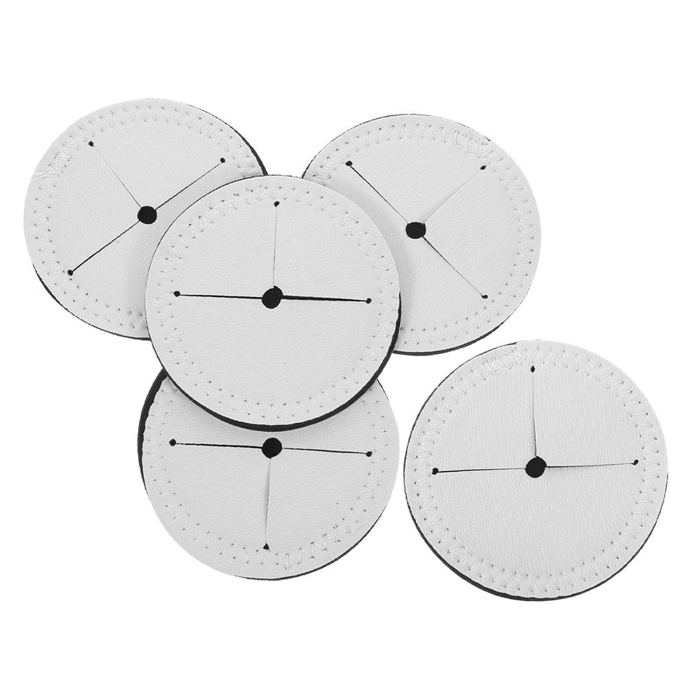 5Pcs White Round Blank Wine Gl - огляд і ціна Coaster Sublimation Blank